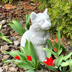 Скульптура Кошка сидит