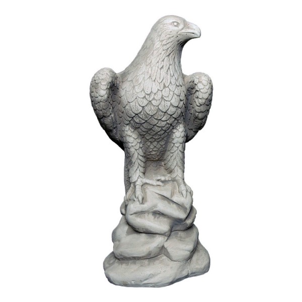 Скульптура Сокол сидит на камне, левый