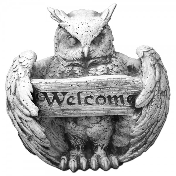 Скульптура Сова «WELCOME»