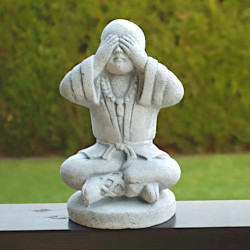 Скульптура Будды Ничего не вижу