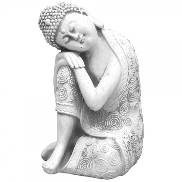 Скульптура Будда спит, склонив голову влево