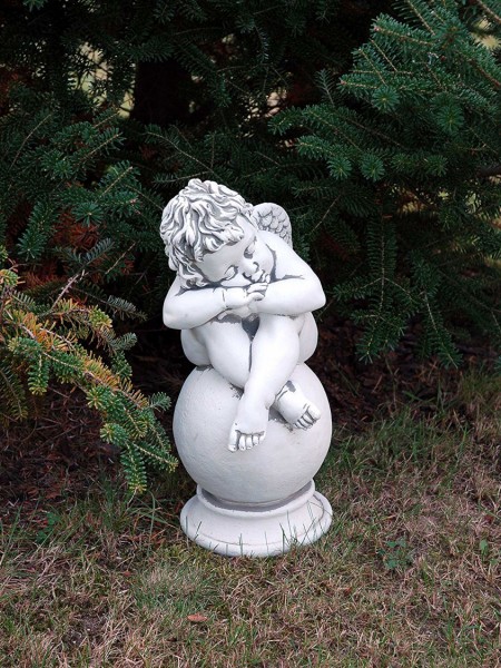 Скульптура классическая Ангел на шаре спящий