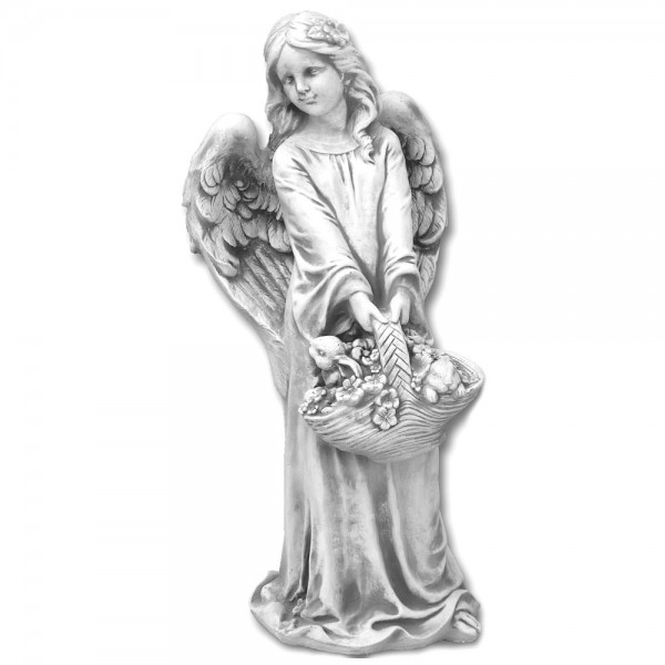 Скульптура Ангел с корзиночкой