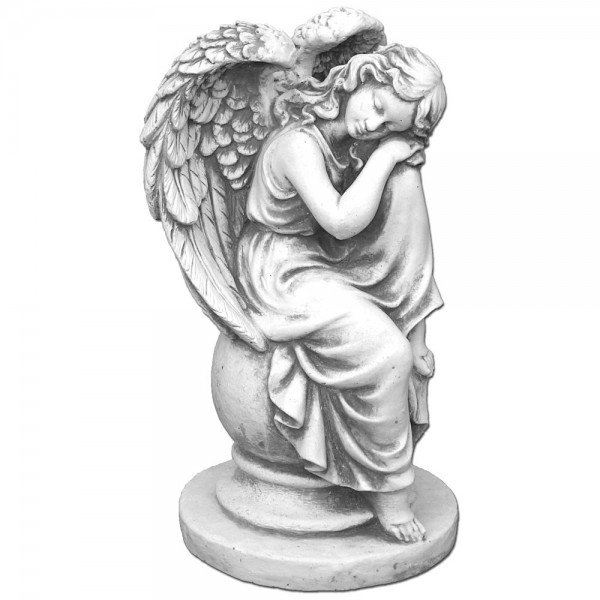 Скульптура Ангел девушка на шаре