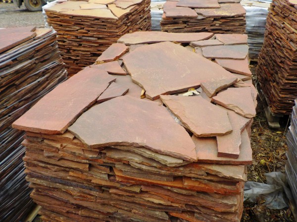 Песчаник, терракотовый 15 мм