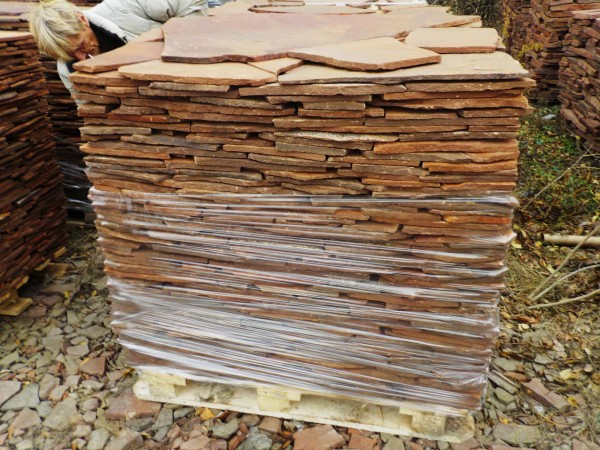 Песчаник, терракотовый 30 мм