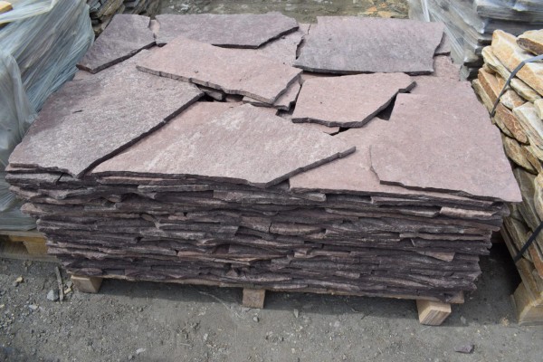 Плитняк Лемезит (вишня, бордо) 35-40 мм