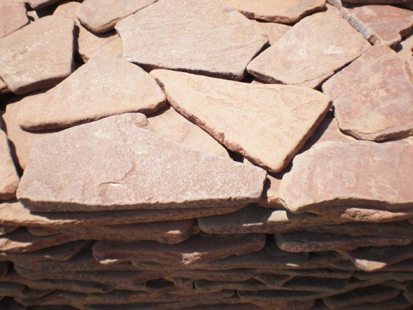 Галтованный Песчаник, терракотовый 30-40 мм