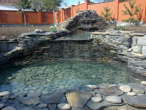 Галтованный Песчаник, серо-зеленый 40-50 мм