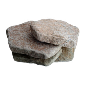 Галтованный плитняк Гранит Режевской 20-40 мм