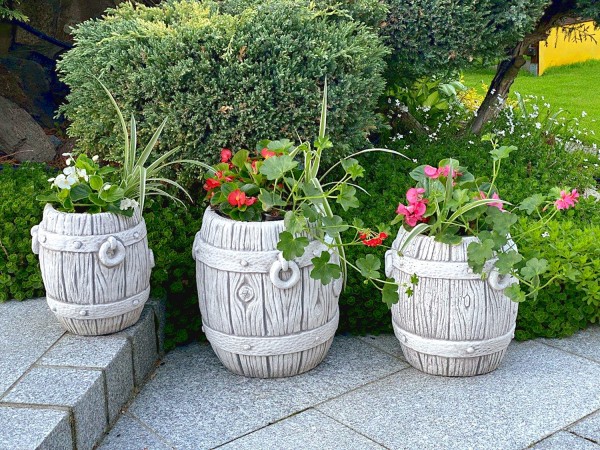 Вазон декоративный Бочонок