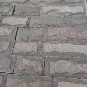 Плитка из Лемезита, с подколом, ширина 50 мм, толщина 10-20 мм