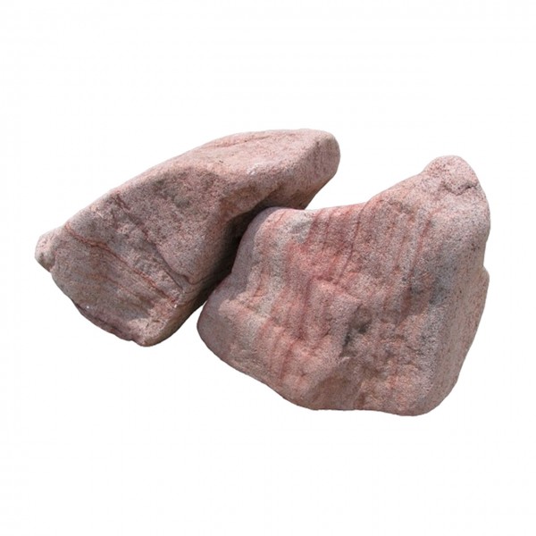 Валун галтованный Бут, малиновый