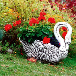 Вазон скульптурный Лебедь