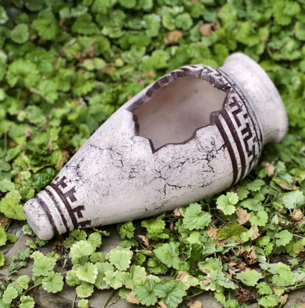 Амфора острая «Элис» с коричневым принтом