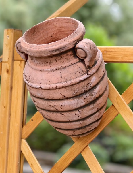 Амфора «Улей» с зеленым принтом