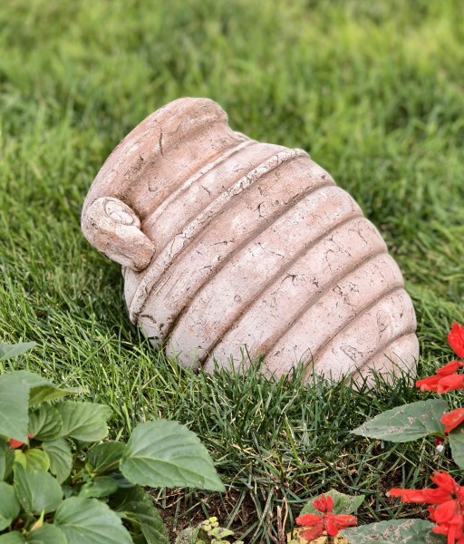 Амфора «Улей» с принтом светлая патина