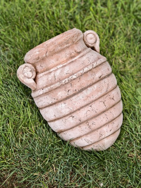 Амфора «Улей» с принтом светлая патина