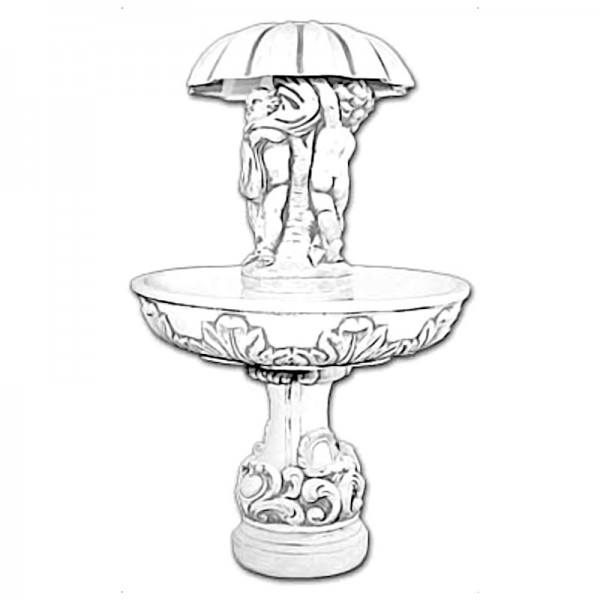 Фонтан античный Дети под зонтом