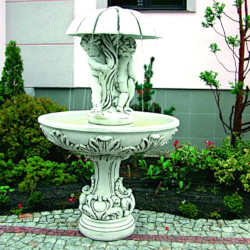 Фонтан античный Дети под зонтом