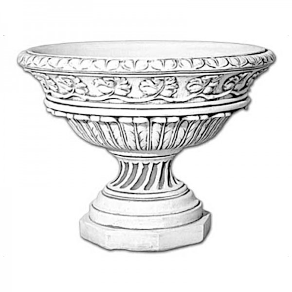 Вазон классический круглый на ножке