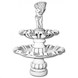 Фонтан античный Мальчик с рогом изобилия, 2 чаши