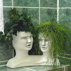 Вазон современный Головы - мужская и женская