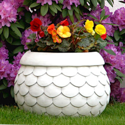 Вазон современный круглый