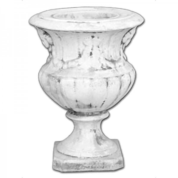 Вазон античный с орнаментом, на ножке