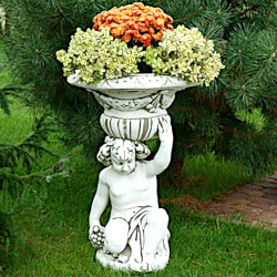 Вазон скульптурный Мальчик с вазой