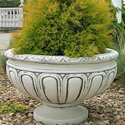 Вазон античный, круглый на ножке