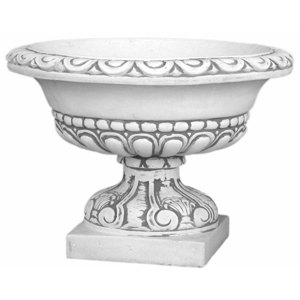 Вазон античный, круглый на ножке