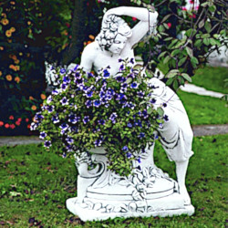 Скульптура античная Девушка сидит на вазе