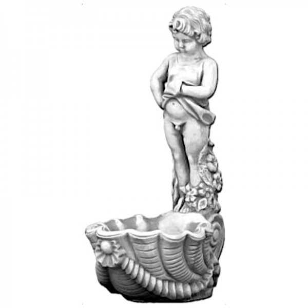 Вазон скульптурный Мальчик на ракушке