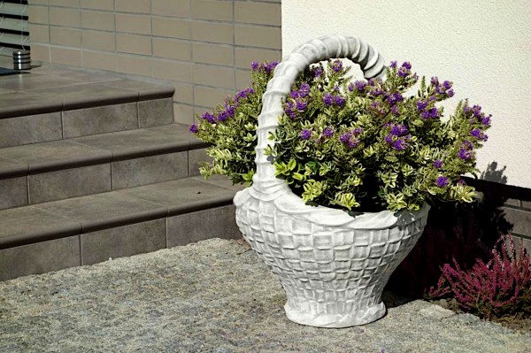 Вазон современный Корзина плетёная