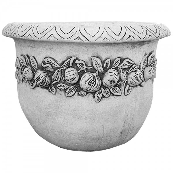 Вазон круглый с фруктами