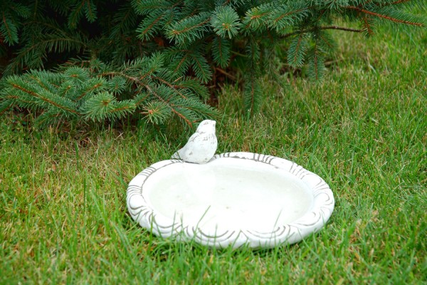 Вазон-поилка с птицей