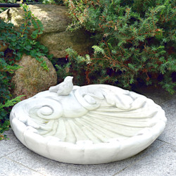 Поилка Ракушка с птичкой