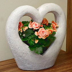 Вазон современный Сердце