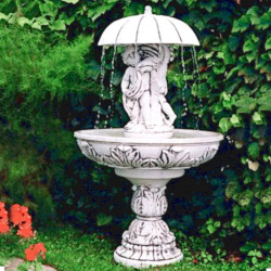 Фонтан античный Дети под зонтом
