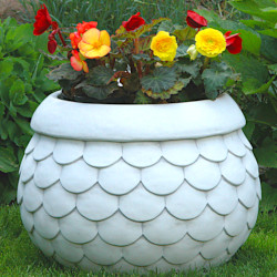 Вазон современный круглый