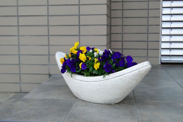 Вазон современный Лодочка