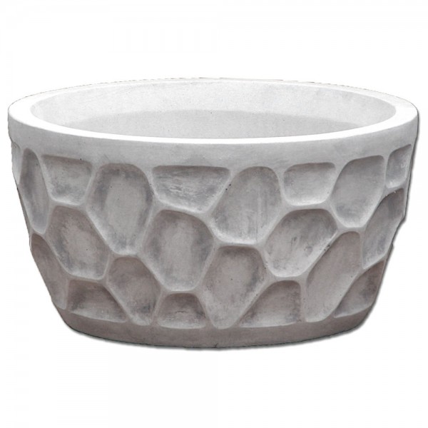 Вазон современный, круглый с сотами