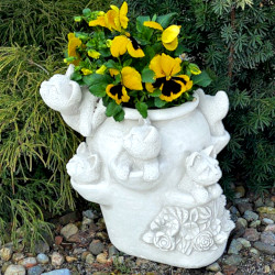 Вазон декоративный Кошкин дом