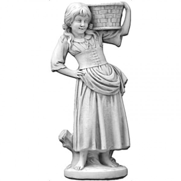 Скульптура античная Девушка с корзиной на плече
