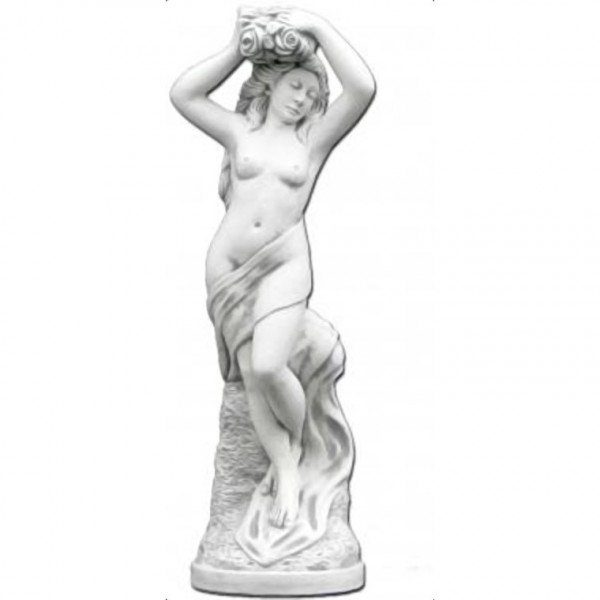 Скульптура античная Девушка с цветами над головой