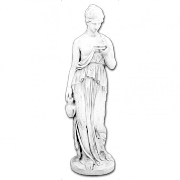 Скульптура античная Девушка с поилкой для птиц