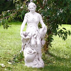 Скульптура Девушка с дельфином