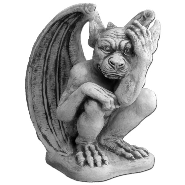 Скульптура античная Гаргулья рука на голову