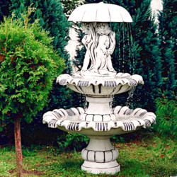 Фонтан скульптурный Дети под зонтом